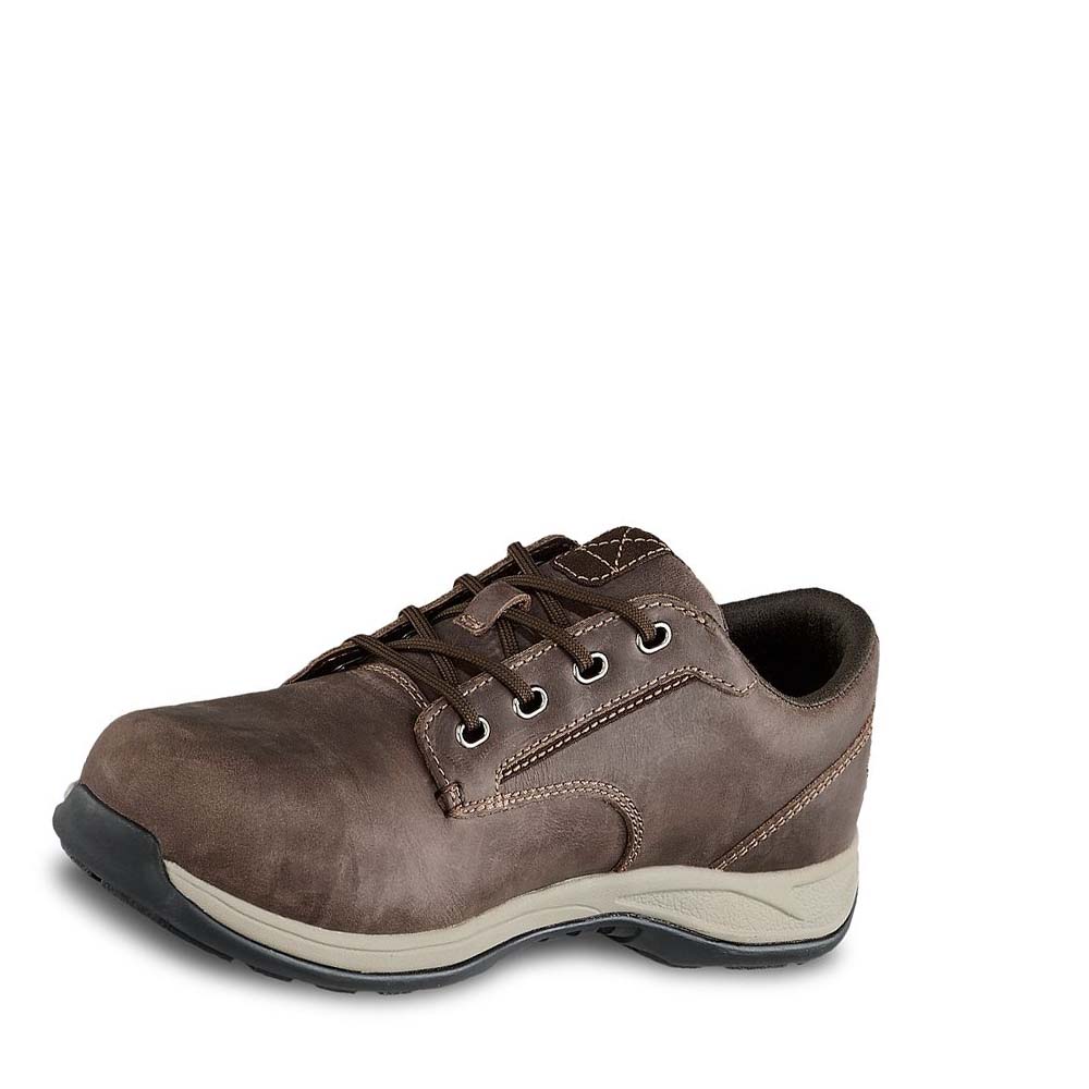 Red Wing Safety Toe Oxford Work Women's Safety Shoes Coffee | ZA 116QMA